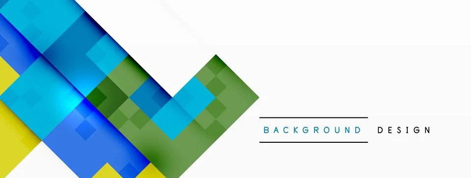 Dynamic colorful squares background. Vector Illustration For Wallpaper, Banner Stock Illustration