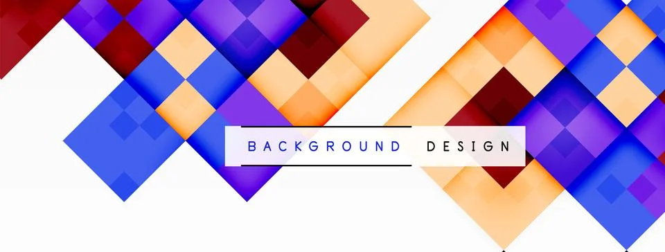 Dynamic colorful squares background. Vector Illustration For Wallpaper, Banner 스톡 일러스트
