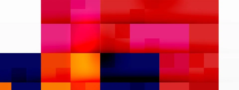 Dynamic colorful squares background. Vector Illustration For Wallpaper, Banner Stock Illustration