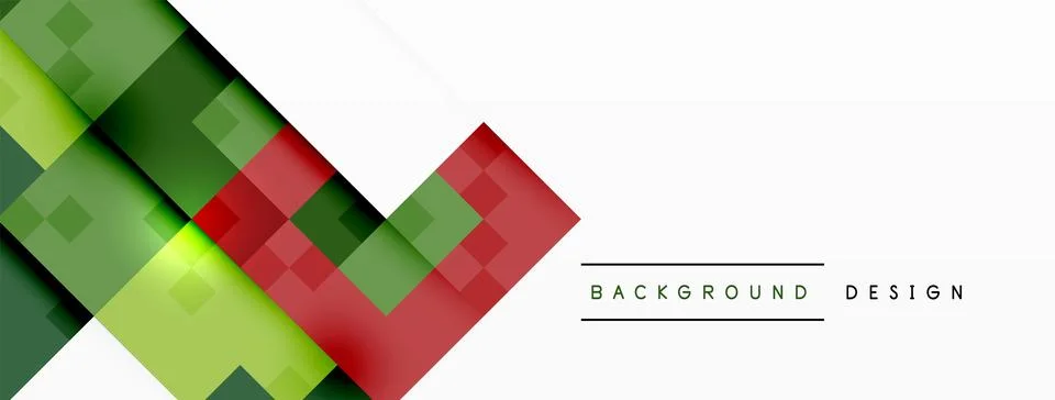 Dynamic colorful squares background. Vector Illustration For Wallpaper, Banner 스톡 일러스트