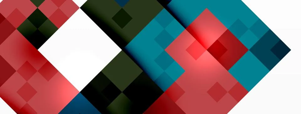 Dynamic colorful squares background. Vector Illustration For Wallpaper, Banner 스톡 일러스트
