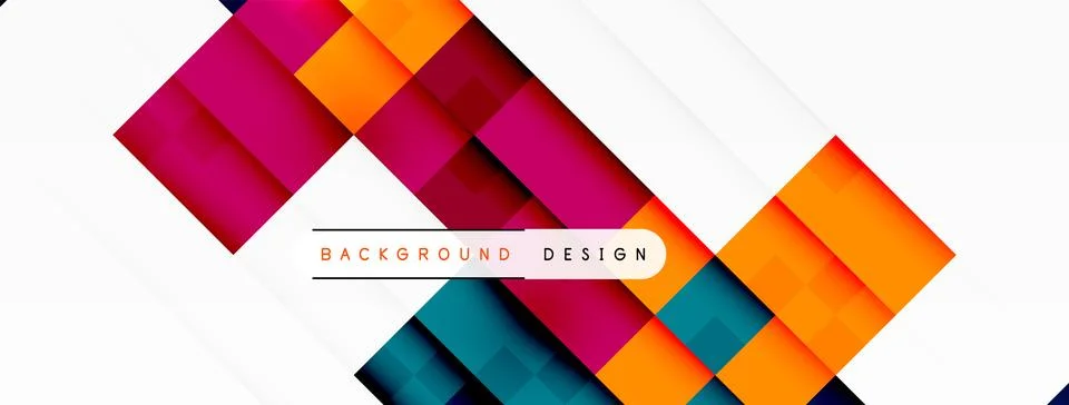Dynamic colorful squares background. Vector Illustration For Wallpaper, Banner 스톡 일러스트
