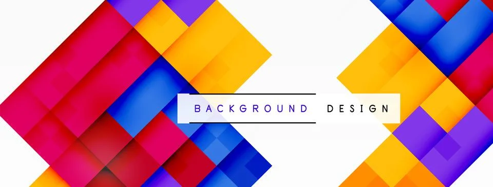 Dynamic colorful squares background. Vector Illustration For Wallpaper, Banner 스톡 일러스트