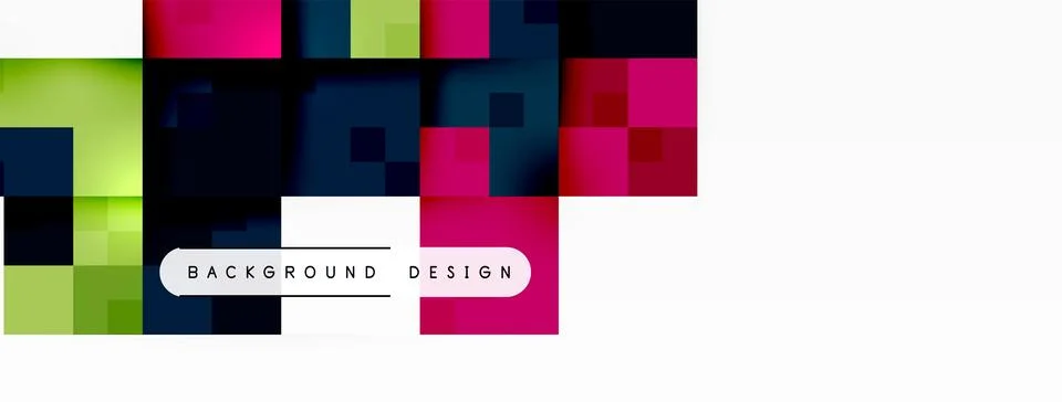Dynamic colorful squares background. Vector Illustration For Wallpaper, Banner Stock Illustration