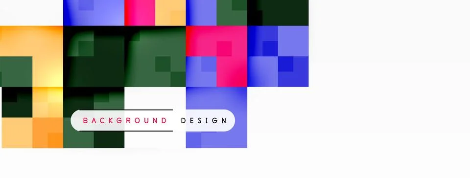 Dynamic colorful squares background. Vector Illustration For Wallpaper, Banner 스톡 일러스트