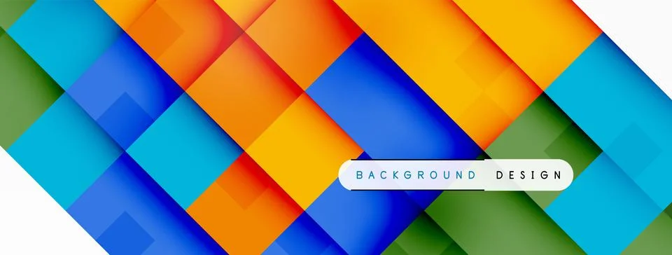 Dynamic colorful squares background. Vector Illustration For Wallpaper, Banner Stock Illustration