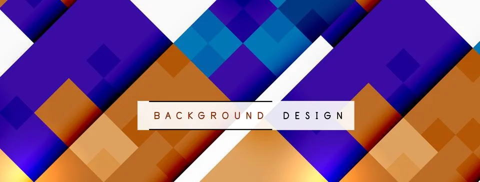 Dynamic colorful squares background. Vector Illustration For Wallpaper, Banner Stock Illustration