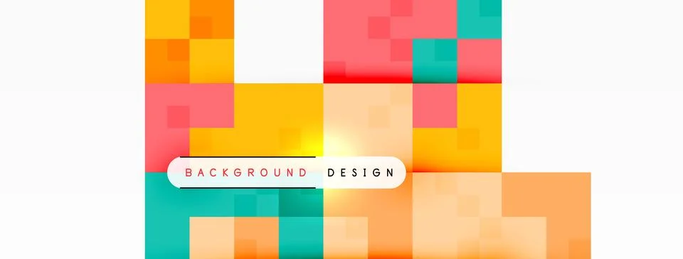 Dynamic colorful squares background. Vector Illustration For Wallpaper, Banner Stock Illustration