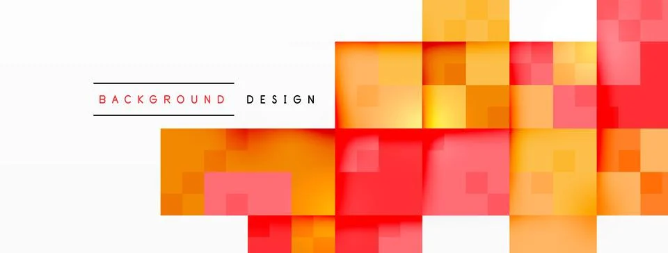 Dynamic colorful squares background. Vector Illustration For Wallpaper, Banner Stock Illustration