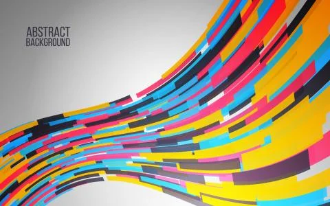 Dynamic colorful wave. Abstract background for web, poster, banner Stock Illustration