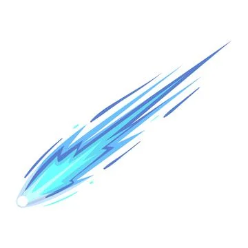 Dynamic comet streaking across dark cosmos with glow イラスト素材