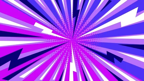 Dynamic comic backdrop with bright explosive and colorful details seamless 4k Stock Footage 293268473