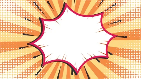 Dynamic comic background with explosive and elements with space for text Stock Footage 293262741