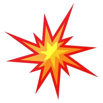 Dynamic comic book style explosion burst 库存插图