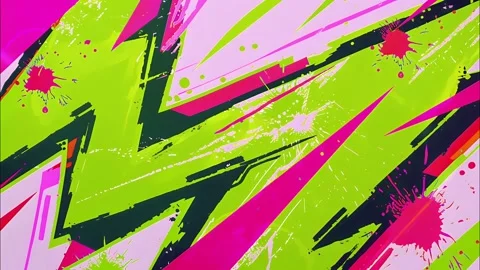 Dynamic Comic Strokes Hand-Drawn Zig-Zag Pattern FX Stock Footage 315212053