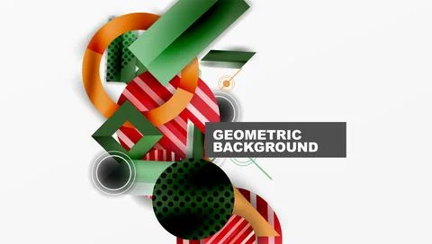 Dynamic complex geometric abstract background Illustrazione stock