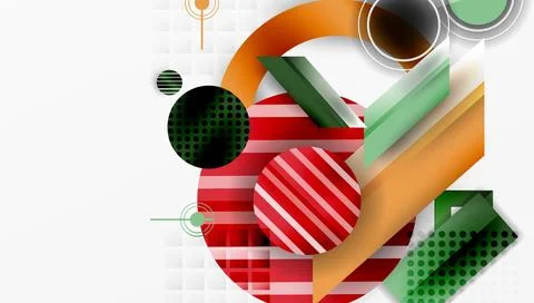 Dynamic complex geometric abstract background Stock Illustration