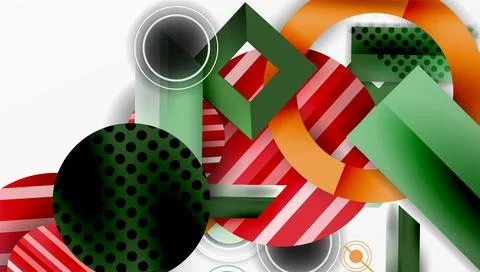 Dynamic complex geometric abstract background Illustrazione stock
