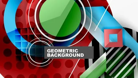 Dynamic complex geometric abstract background Illustrazione stock