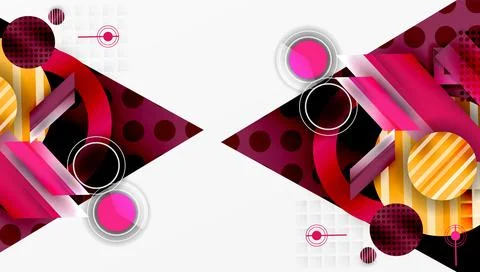 Dynamic complex geometric abstract background Illustrazione stock