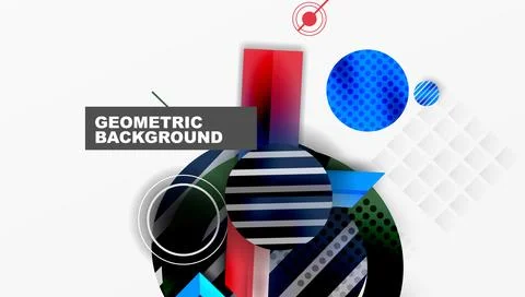 Dynamic complex geometric abstract background Illustrazione stock