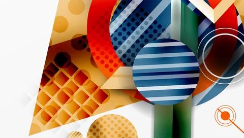 Dynamic complex geometric abstract background Illustrazione stock