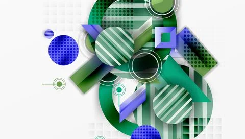 Dynamic complex geometric abstract background Illustrazione stock