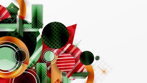 Dynamic complex geometric abstract background Illustrazione stock