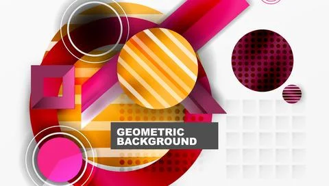 Dynamic complex geometric abstract background Illustrazione stock