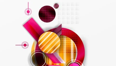Dynamic complex geometric abstract background Illustrazione stock