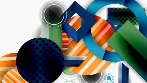 Dynamic complex geometric abstract background Illustrazione stock