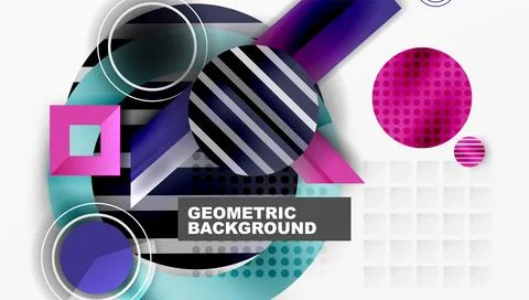 Dynamic complex geometric abstract background 스톡 일러스트