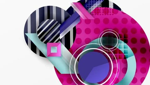 Dynamic complex geometric abstract background Illustrazione stock