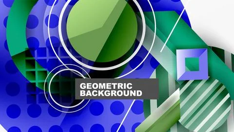 Dynamic complex geometric abstract background Illustrazione stock