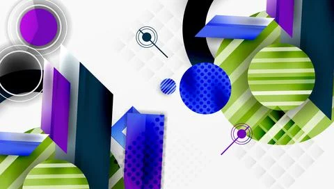 Dynamic complex geometric abstract background Illustrazione stock