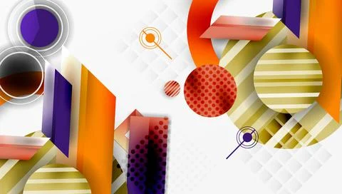 Dynamic complex geometric abstract background Illustrazione stock