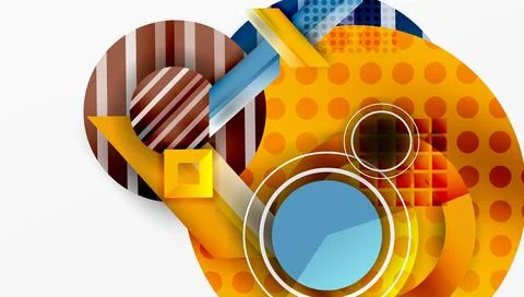 Dynamic complex geometric abstract background Illustrazione stock