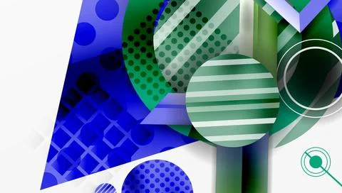 Dynamic complex geometric abstract background Illustrazione stock