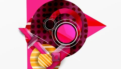 Dynamic complex geometric abstract background Illustrazione stock