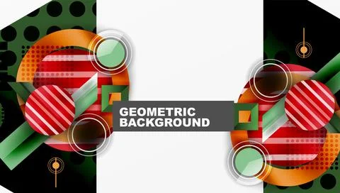 Dynamic complex geometric abstract background Illustrazione stock