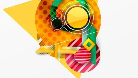 Dynamic complex geometric abstract background Stock Illustration