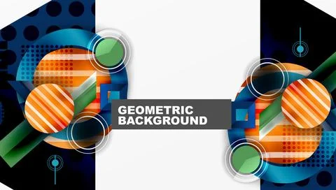 Dynamic complex geometric abstract background Illustrazione stock