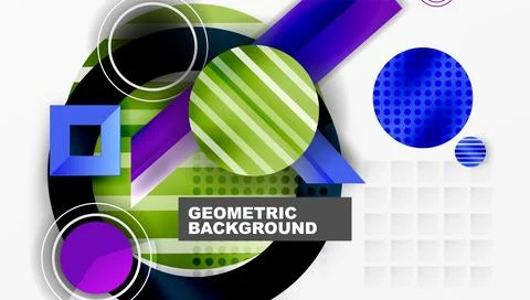 Dynamic complex geometric abstract background Illustrazione stock