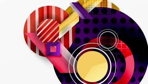 Dynamic complex geometric abstract background Illustrazione stock