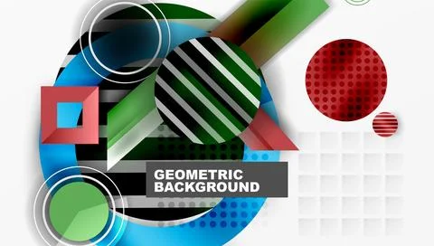 Dynamic complex geometric abstract background Stock Illustration