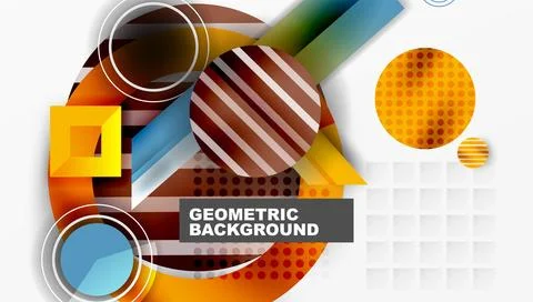 Dynamic complex geometric abstract background Stock Illustration