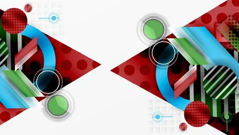 Dynamic complex geometric abstract background Illustrazione stock