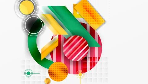 Dynamic complex geometric abstract background Illustrazione stock