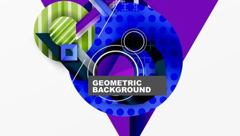 Dynamic complex geometric abstract background Illustrazione stock