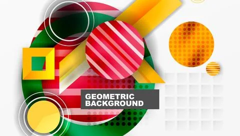 Dynamic complex geometric abstract background Illustrazione stock
